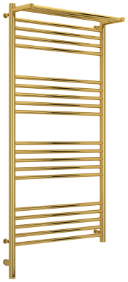 Сунержа Богема с полкой 3.0 Электрический полотенцесушитель 1200х600 Золото от интернет-магазина Purezza 