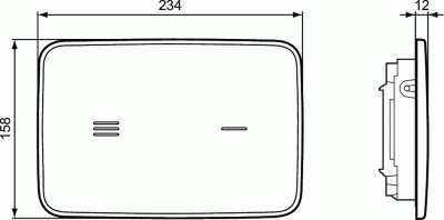 Ideal Standard ALTES Бесконтактная панель смыва R0130AC Белый от интернет-магазина Purezza 
