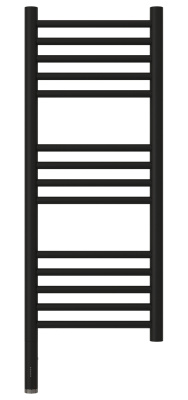 Сунержа Богема 3.0 прямая Электрический полотенцесушитель 800х300 Матовый черный от интернет-магазина Purezza 