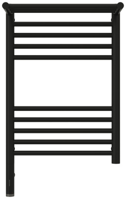 Сунержа Богема с полкой 3.0 Электрический полотенцесушитель 600х400 Матовый черный от интернет-магазина Purezza 