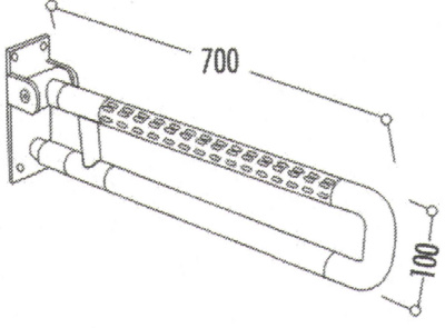 Creavit Поручень откидной TB302 от интернет-магазина Purezza 