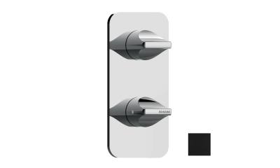 BOSSINI Apice Наружная часть термостата HighFlow с цельной панелью Z035202.073 Матовый черный от интернет-магазина Purezza 