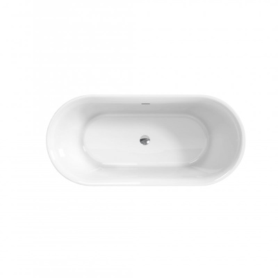 Belbagno Овальная акриловая ванна в комплекте со сливом-переливом 180x80x58 BB706-1800-800 от интернет-магазина Purezza 