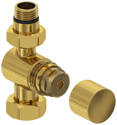 Сунержа Вентиль прямой под шестигранник G 1/2" НР х G 3/4" НГ 03-1405-1234 Золото от интернет-магазина Purezza 