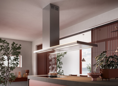 FALMEC LUMEN ISOLA STEEL 175 SX Островная вытяжка 1750 мм, CLUI75.E1P2#NEUI490F от интернет-магазина Purezza 