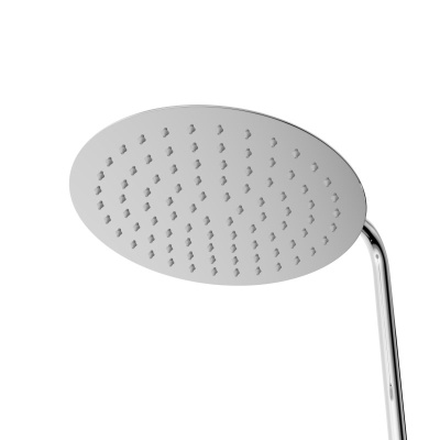 Belbagno UNIQUE Душевая стойка со смесителем и изливом, верхним и ручным душем UNIQUE-VSCM-CRM от интернет-магазина Purezza 