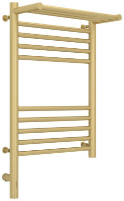 Сунержа Богема с полкой 3.0 Электрический полотенцесушитель 600х400 Матовая шампань от интернет-магазина Purezza 