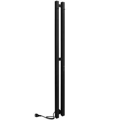 INDIGO Style Pro Электрический полотенцесушитель 1200х100 LSPRE120-10BRRt Черный муар от интернет-магазина Purezza 