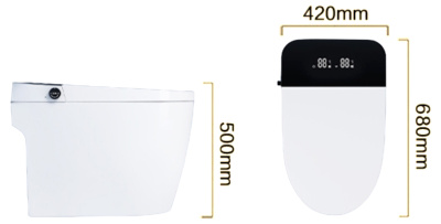 SantiLine Умный приставной электронный унитаз с функцией биде SL-5034 Белый от интернет-магазина Purezza 