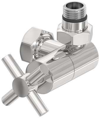 Сунержа Вентиль 3D правый (крест) G 1/2" НР х G 3/4" НГ 00-1411-1234 от интернет-магазина Purezza 