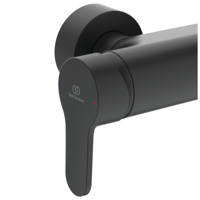 Ideal Standard IDEALRAIN CERAFINE O Душевая система в комплекте с настенным смесителем BC525XG Матовый черный от интернет-магазина Purezza 