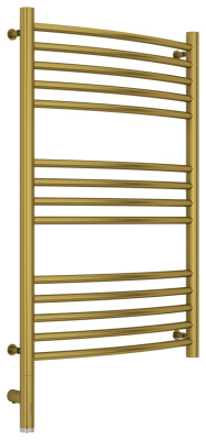 Сунержа Богема 3.0 выгнутая Электрический полотенцесушитель 800х500 Состаренная латунь от интернет-магазина Purezza 