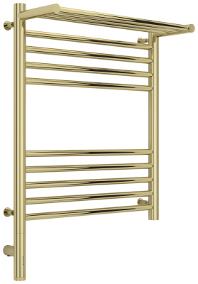 Сунержа Богема с полкой 3.0 Электрический полотенцесушитель 600х500 Шампань от интернет-магазина Purezza 