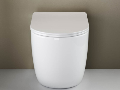 Ceramicanova Mia Rimless Напольный приставной унитаз CN1810 Белый от интернет-магазина Purezza 