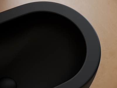 Ceramicanova Uno Подвесное биде CN11002MB Черный матовый от интернет-магазина Purezza 
