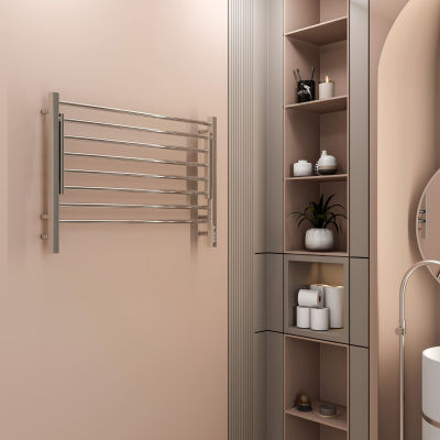 Terminus Горизонт П8 Электрический полотенцесушитель 600х800 4670078543530 Нержавеющая сталь от интернет-магазина Purezza 