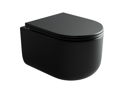 Ceramicanova Ulma Rimless Подвесной унитаз CN4006MB Черный матовый от интернет-магазина Purezza 