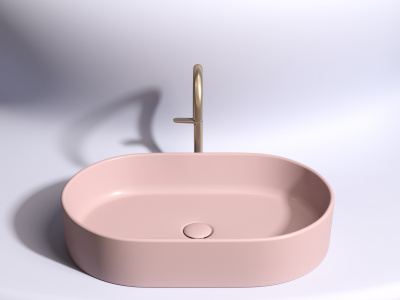 Ceramicanova Element Умывальник чаша накладная овальная 60.8х38.5 CN6048MP Матовый розовый от интернет-магазина Purezza 