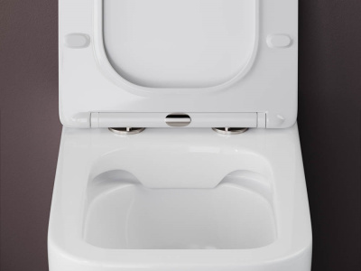 Ceramicanova Cubic Rimless Напольный приставной унитаз CN1809 Белый от интернет-магазина Purezza 