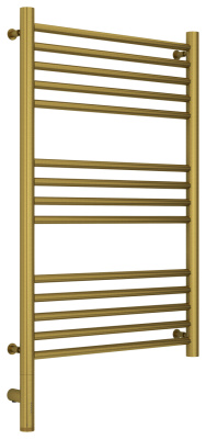 Сунержа Богема 3.0 прямая Электрический полотенцесушитель 800х500 Состаренная латунь от интернет-магазина Purezza 
