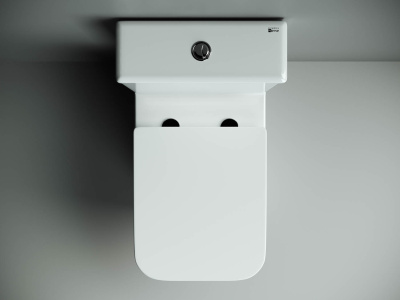 Ceramicanova Cubic Напольный пристенный унитаз с бачком CN1803 Белый от интернет-магазина Purezza 