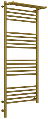 Сунержа Богема с полкой 3.0 Электрический полотенцесушитель 1200х500 Состаренная бронза от интернет-магазина Purezza 