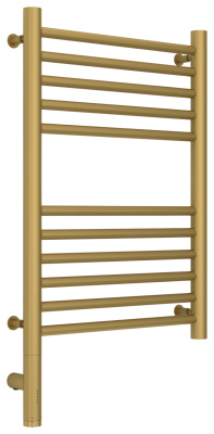 Сунержа Богема 3.0 прямая Электрический полотенцесушитель 600х400 Матовое золото от интернет-магазина Purezza 