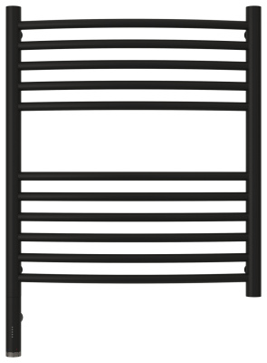 Сунержа Богема 3.0 выгнутая Электрический полотенцесушитель 600х500 Матовый черный от интернет-магазина Purezza 