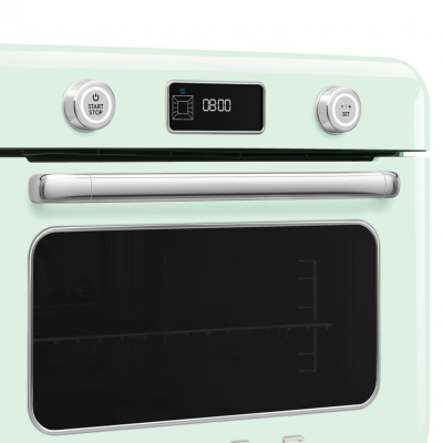 Smeg COF01PGEU мини-печь с паром цвет пастельный зелёный  от интернет-магазина Purezza 
