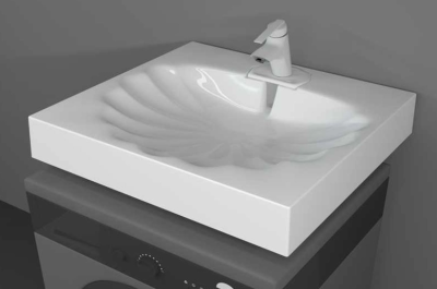 MARKO Ариэль 60 Раковина для установки над стиральной машиной 60х54, арт. 5238600 от интернет-магазина Purezza 