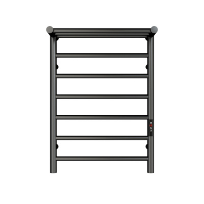 Maxonor IDEAL Электрический полотенцесушитель 680х500 PL-TRE11SS6-7 (50) Матовый черный от интернет-магазина Purezza 