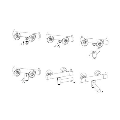 Aquame Излив поворотный с картриджем AQM8301CR от интернет-магазина Purezza 