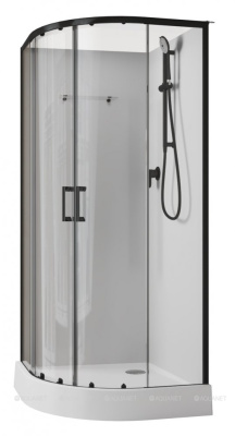 Aquanet Passion EVO R black Душевая кабина 90x90 набор 1 от интернет-магазина Purezza 