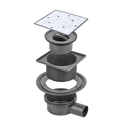BettoserbТрап SIMPLY PERFECT MULTISIPHON 15x15 горизонтальный выпуск, 13000088B от интернет-магазина Purezza 