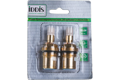 Iddis Optima Home Кран-буксы 2шт Cr-AB24 Z20 от интернет-магазина Purezza 