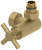 Сунержа Вентиль 3D правый (крест) G 1/2" НР х G 3/4" НГ 032-1411-1234 Матовое золото от интернет-магазина Purezza 