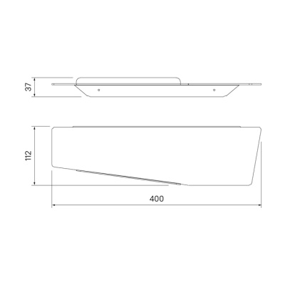 Iddis Slide Полка для ванной SLISC00i44 от интернет-магазина Purezza 