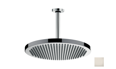 BOSSINI Apice Верхний душ 280 мм, с потолочным кронштейном 300 мм H31430G.094 Шлифованный никель от интернет-магазина Purezza 
