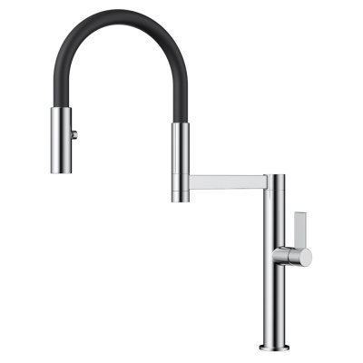 Omoikiri Osaka BN-BL Смеситель для кухонной мойки 4994331 Черный/Сталь от интернет-магазина Purezza 