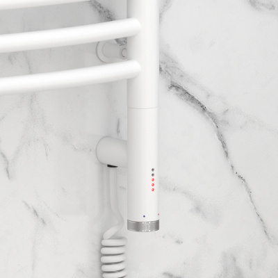 Сунержа Флюид 3.0 Электрический полотенцесушитель 600х600 Матовый белый от интернет-магазина Purezza 