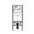 Ceramicanova Balance Система инсталляции для унитазов с кнопкой смыва Square CN121002CH от интернет-магазина Purezza 