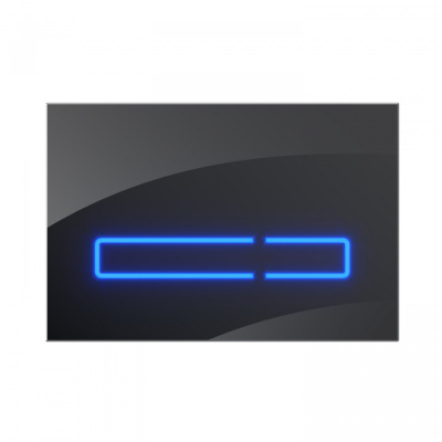 AM.PM TOUCH PRO Клавиша для инсталляции сенсорная, стекло I0450A38 Черный от интернет-магазина Purezza 