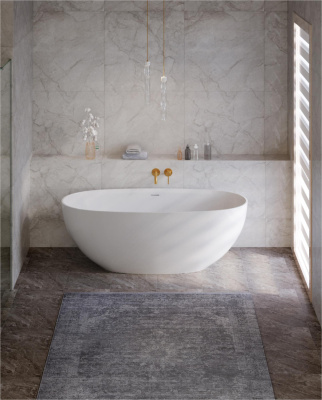 Cezares Ванна из искусственного камня Solid Surface 170х78, CZR-STREAM-170-78-56-SSB от интернет-магазина Purezza 