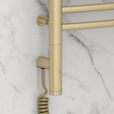 Сунержа Богема 3.0 выгнутая Электрический полотенцесушитель 600х400 Матовая шампань от интернет-магазина Purezza 