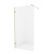 New Trendy AVEXA GOLD BRUSHED Душевая перегородка, длина 500-1400 мм, профиль брашированное золото, стекло прозрачное, толщина стекла 6 мм от интернет-магазина Purezza 