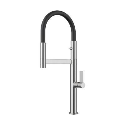 Omoikiri Osaka BN-BL Смеситель для кухонной мойки 4994331 Черный/Сталь от интернет-магазина Purezza 