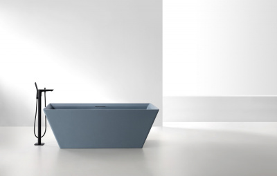 ABBER Berlin Ванна из искусственного камня 170х75х60 AM9912G Серый матовый от интернет-магазина Purezza 