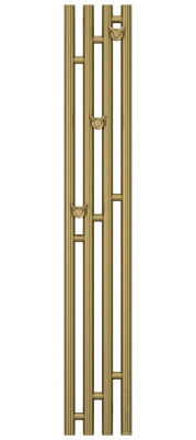 Сунержа Кантата 3.0 Электрический полотенцесушитель 1200х159 Состаренная латунь от интернет-магазина Purezza 
