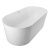 Belbagno Овальная акриловая ванна в комплекте со сливом-переливом 170x79x59 BB411-1700-800-MATT Белый матовый от интернет-магазина Purezza 