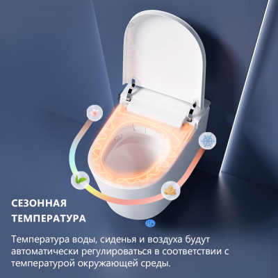ABBER Bequem AC1121S Электронный унитаз-биде подвесной белый от интернет-магазина Purezza 